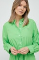 Tommy Hilfiger sukienka bawełniana zielony WW0WW39196.PPYX