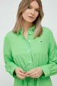 zelená Bavlnené šaty Tommy Hilfiger