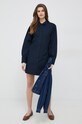 Tommy Hilfiger sukienka bawełniana WW0WW37976.PPYX granatowy SS23