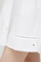 Βαμβακερό φόρεμα Tommy Hilfiger λευκό WW0WW37962.PPYX