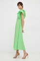 Tommy Hilfiger rochie din bumbac WW0WW38738.PPYX verde SS23