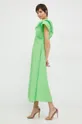 Pamučna haljina Tommy Hilfiger zelena