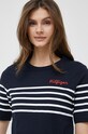 Бавовняна сукня Tommy Hilfiger темно-синій WW0WW37850.PPYX