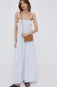 Pamučna haljina Tommy Hilfiger WW0WW38587.PPYX plava