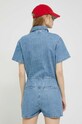 Odzież Tommy Jeans kombinezon jeansowy DW0DW15187.PPYX niebieski