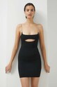 GCDS rochie mini negru SS23W670801