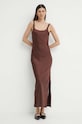 Φόρεμα Samsoe Samsoe F23100173 καφέ SS25