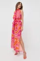 Шовкова сукня Luisa Spagnoli рожевий