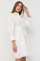 Φόρεμα από λινό μείγμα Weekend Max Mara λευκό
