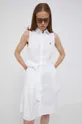 bijela Pamučna haljina Polo Ralph Lauren