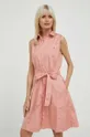 różowy Polo Ralph Lauren sukienka bawełniana Damski