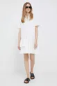 Βαμβακερό φόρεμα PS Paul Smith λευκό