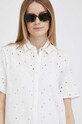 Хлопковое платье PS Paul Smith белый W2R.537D.K31025