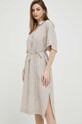Льняна сукня Gant 4503244 бежевий SS24