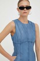 Remain rochie de piele albastru 500371655
