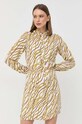 MICHAEL Michael Kors sukienka z domieszką jedwabiu MS381J08EE biały SS23