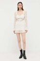 For Love & Lemons sukienka CD2994.SP23 beżowy SS23