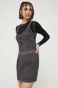 Джинсовое платье Guess Originals W3GK31D50N0 серый SS23