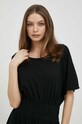 Deha sukienka bawełniana czarny D83202.10009