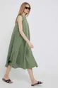зелений Сукня з домішкою льону Deha