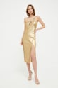 Patrizia Pepe sukienka 2A2501.A251 złoty SS23