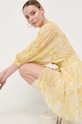 Patrizia Pepe sukienka żółty 2A2524.A253