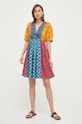 Weekend Max Mara sukienka bawełniana 2352210535600 multicolor SS23