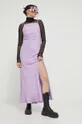 Obleka Abercrombie & Fitch vijolična