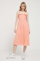 Abercrombie & Fitch rochie din in KI159.3201.535 portocaliu SS23