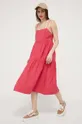Φόρεμα Abercrombie & Fitch ροζ
