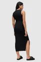 czarny AllSaints sukienka SUZY MAXI DRESS