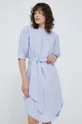 голубой Льняное платье Polo Ralph Lauren