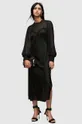 μαύρο Φόρεμα από συνδιασμό μεταξιού AllSaints Γυναικεία
