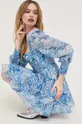 kék Bardot ruha