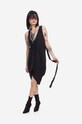 Хлопковое платье Rick Owens Island Tank гладкий чёрный DS01B7112.B.BLACK