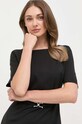 Vunena haljina BOSS crna 50490041