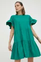 Βαμβακερό φόρεμα 2NDDAY πράσινο