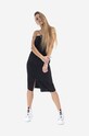 MCQ rochie de mătase slip midi negru 663541RQB021000