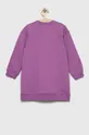 Otroška obleka Calvin Klein Jeans vijolična