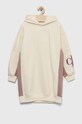 Calvin Klein Jeans sukienka dziecięca długi beżowy IG0IG01899.PPYX