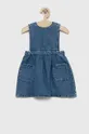modrá Dětské riflové šaty Tommy Hilfiger Dívčí