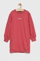Tommy Hilfiger sukienka dziecięca aplikacja różowy KG0KG07007.PPYX