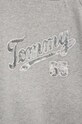 Dievča Dievčenské bavlnené šaty Tommy Hilfiger KG0KG07008.PPYX sivá