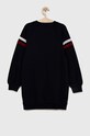 Παιδικό βαμβακερό φόρεμα Tommy Hilfiger KG0KG07008.PPYX σκούρο μπλε SS23