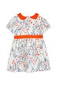 Детское платье Mini Rodini 2315010510 белый SS23