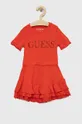 κόκκινο Παιδικό φόρεμα Guess Για κορίτσια