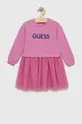 vijolična Otroška obleka Guess Dekliški