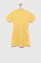 Dievčenské bavlnené šaty Pepe Jeans PJL GJ Non-denim PG951598 žltá SS23