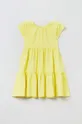 OVS sukienka bawełniana dziecięca żółty