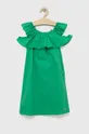 πράσινο Παιδικό βαμβακερό φόρεμα Guess Για κορίτσια